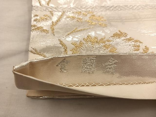 平和屋着物◎六通柄袋帯 金閣寺 金銀糸 正絹 逸品 BAAX1563mz