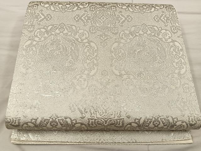 平和屋着物◎六通柄袋帯 鳳凰 プラチナ箔二重箔 正絹 逸品 BAAX1576mz