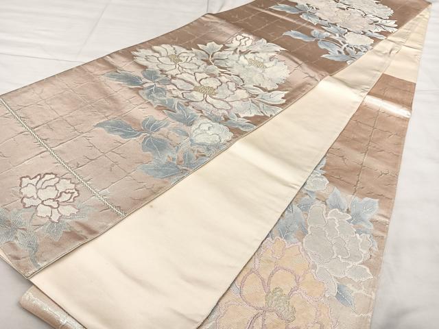平和屋着物◎六通柄袋帯 唐織 蒔絵錦 金銀糸 正絹 逸品 BAAX1603qw