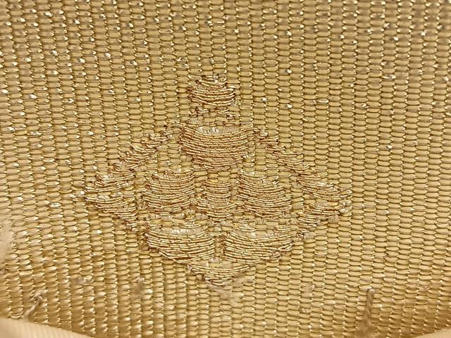 平和屋着物◎西陣の名門織元 いづくら謹製 六通柄袋帯 切嵌吉祥文 金糸 正絹 逸品 BAAX1623qw