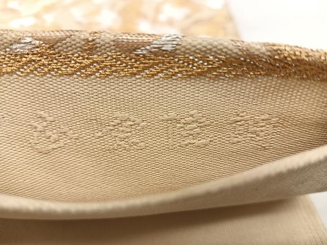 平和屋着物◎六通柄袋帯 正倉院錦 金銀糸 正絹 逸品 BAAX1789qw