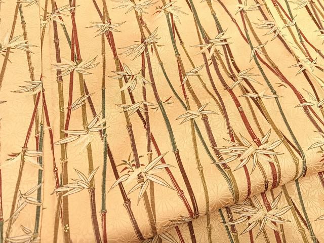 平和屋着物■上質な小紋 笹竹文 金彩 正絹 逸品 BAAX2030hv