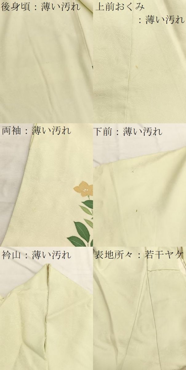 平和屋着物■訪問着 型染め 枝花文 金彩 正絹 逸品 BAAX2133hv