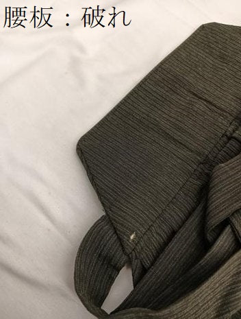 平和屋着物■男性 行灯袴 紬地 縞 正絹 逸品 BAAX2145hv