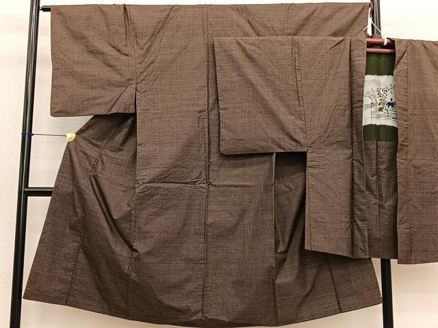平和屋着物■男性 本場大島紬 アンサンブル 7マルキ 正絹 逸品 BAAX2177hv