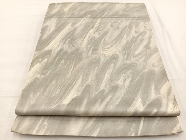 平和屋着物◎六通柄袋帯 立波文様 正絹 逸品 BAAX2209hv