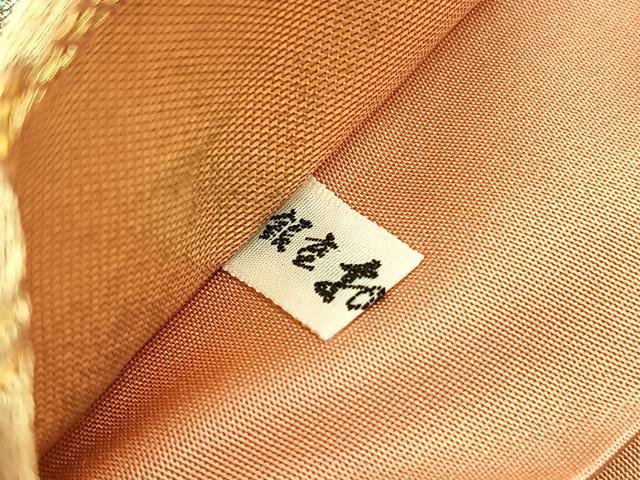平和屋着物▼六通柄袋帯 道長更紗花唐草文 金銀糸 銀座おゝぎ屋扱い 正絹 逸品 BAAX2279hv
