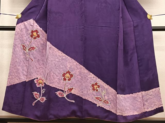 平和屋着物■訪問着 枝花文 ろうけつ染め 正絹 逸品 BAAX2378hv