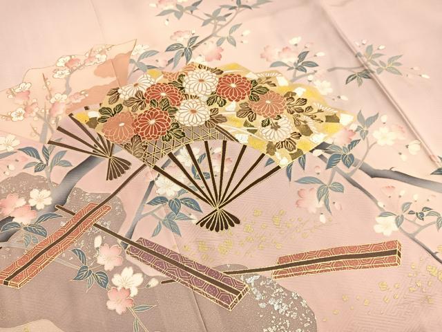 平和屋着物■豪華色留袖 作家物 扇面花文 暈し染め 金銀彩 正絹 逸品 BAAX2409hv