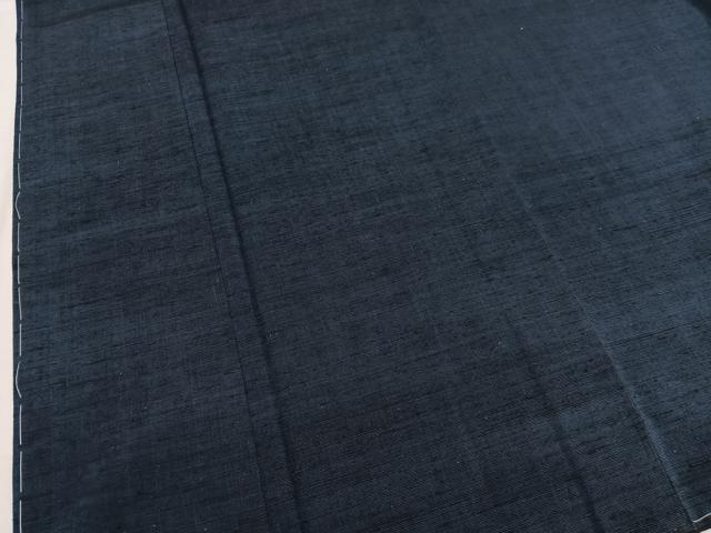 平和屋着物■男性 越後 古代紬 林織物謹製 絣文様 本草木染 証紙付き 正絹 逸品 未使用 BAAX2452hv