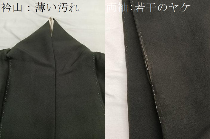 平和屋着物■豪華黒留袖 駒刺繍 飛鶴浜松文 金彩 正絹 逸品 BAAX2462hv
