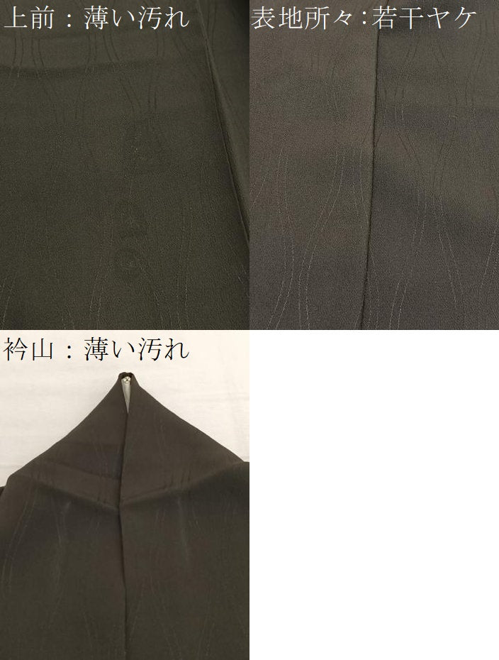 平和屋着物■訪問着 草花文 黒地 金彩 正絹 逸品 BAAX2479hv