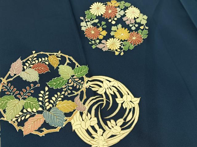 平和屋着物■訪問着 花丸文 金彩 正絹 逸品 BAAX2487hv