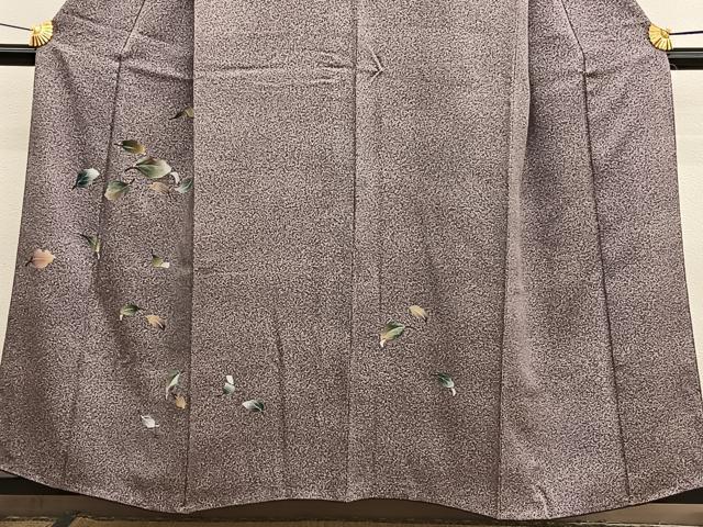 平和屋着物■訪問着 舞葉文 たたき染め 金彩 鈴乃屋扱い 正絹 逸品 BAAX2489hv