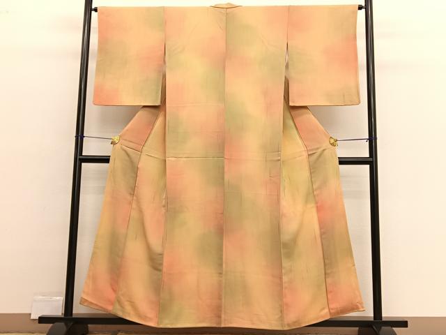 平和屋着物■上質な小紋 霞文 暈し染め 正絹 逸品 BAAX2499hv