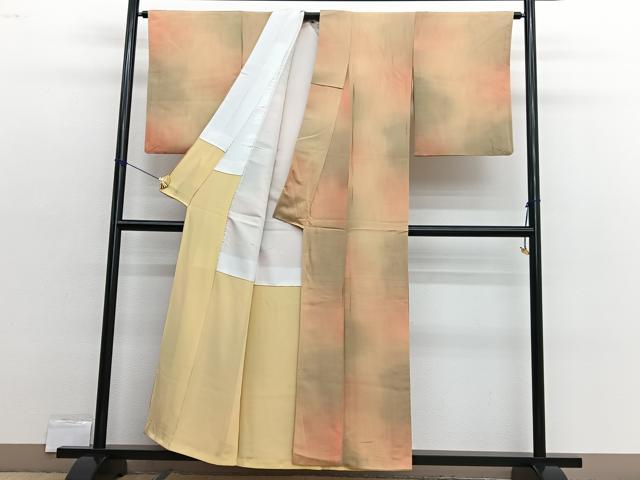 平和屋着物■上質な小紋 霞文 暈し染め 正絹 逸品 BAAX2499hv