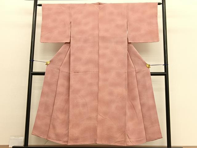平和屋着物■上質な小紋 霞文 暈し染め 鬼しぼ縮緬 正絹 逸品 BAAX2503hv
