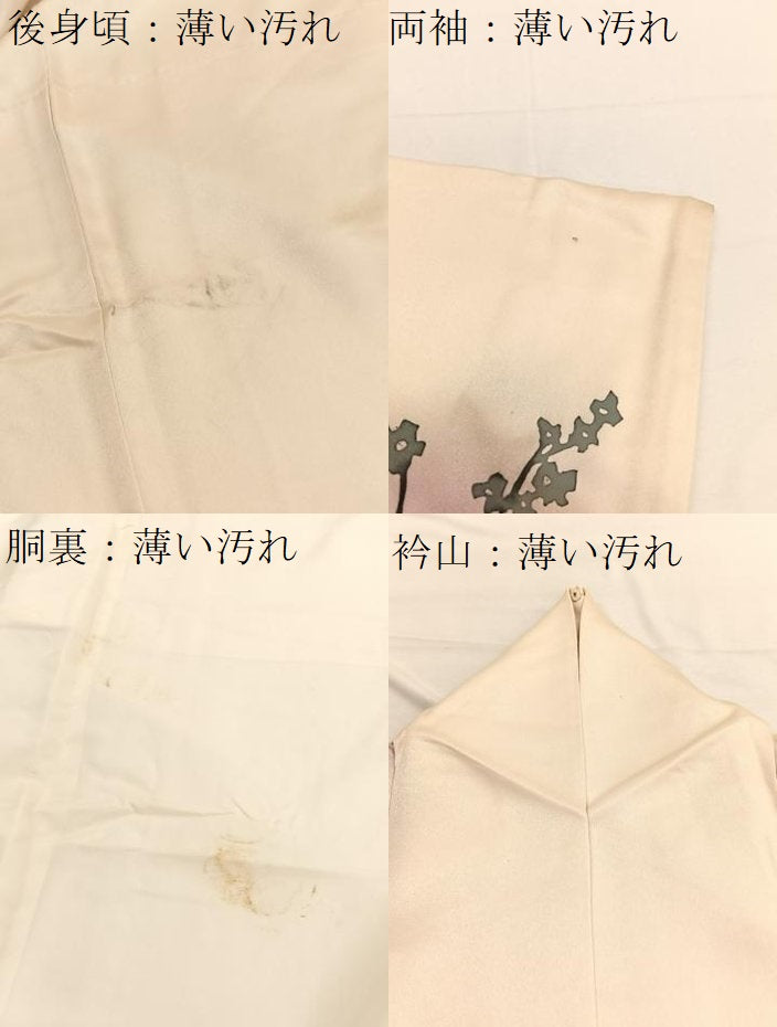 平和屋着物■訪問着 枝花文 ろうけつ染め 暈し染め 正絹 逸品 BAAX2517hv