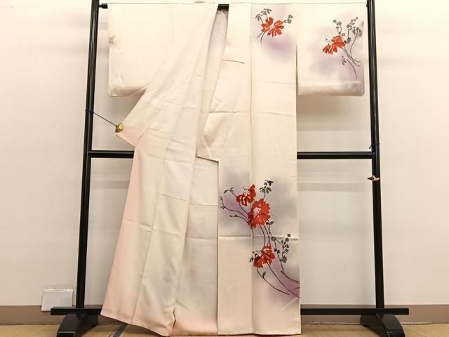 平和屋着物■訪問着 枝花文 ろうけつ染め 暈し染め 正絹 逸品 BAAX2517hv