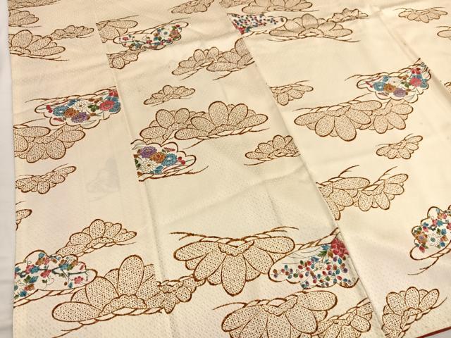 平和屋着物■上質な小紋 松花文 正絹 逸品 BAAX2519hv