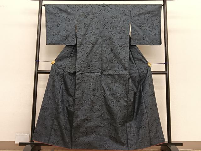 平和屋着物■本場大島紬 7マルキ 風景文 正絹 逸品 BAAX2523hv