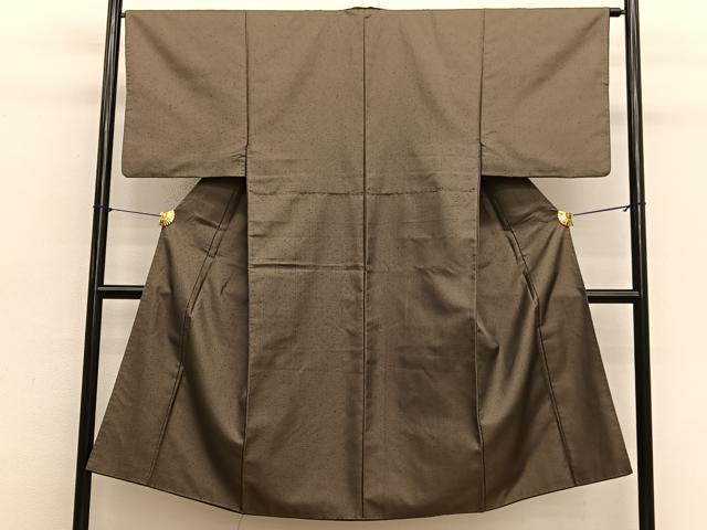 平和屋着物■男性 紬 幾何学文様 正絹 逸品 BAAX2525hv