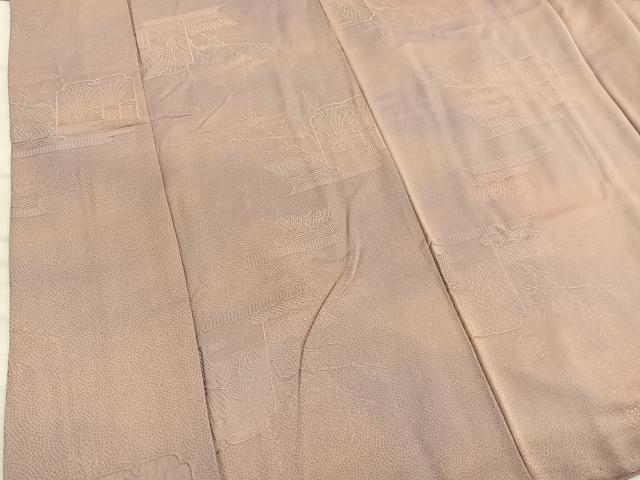 平和屋着物■上質な小紋 草葉風景地紋 暈し染め 正絹 逸品 BAAX2537hv