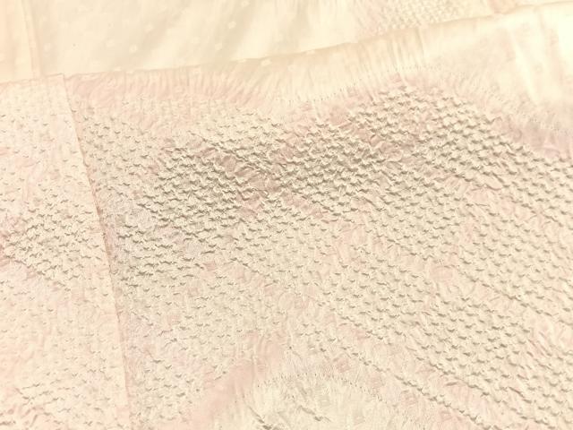 平和屋着物▽訪問着 単衣 絞り 松皮菱 正絹 逸品 BAAX2571hv