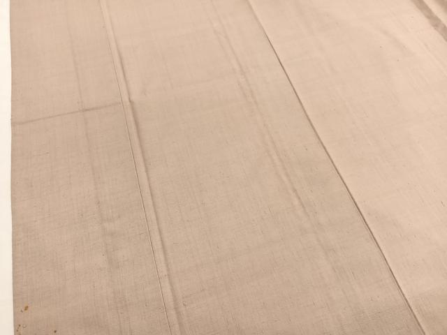 平和屋着物▽結城紬 奥順 はたおり娘 単衣 香色 草木染 証紙付き 正絹 逸品 BAAX2573hv