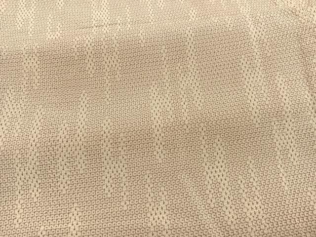 平和屋着物▽本塩沢 単衣 110亀甲 壺垂れ文様 正絹 逸品 BAAX2600hv