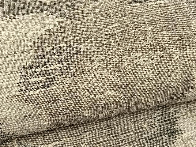 平和屋着物▽上質な紬 単衣 薔薇 正絹 逸品 BAAX2613hv