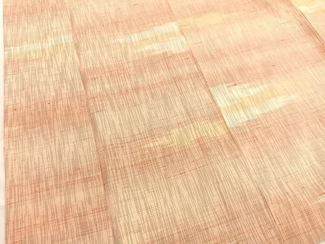 平和屋着物▽上質な紬 単衣 霞文 正絹 逸品 未使用 BAAX2619hv