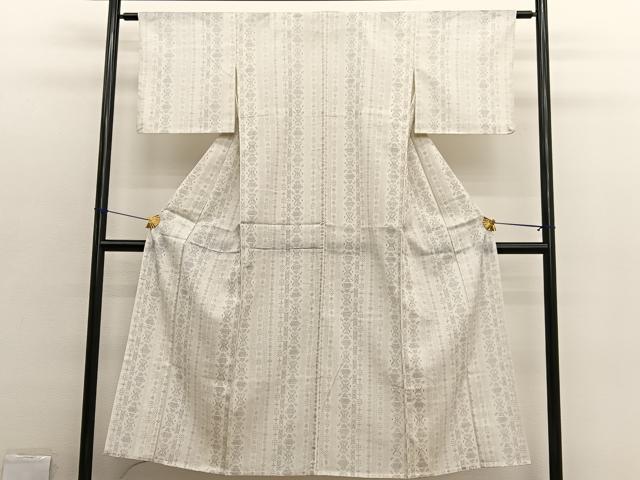 平和屋着物▽小紋 単衣 間道 BAAX2634hv