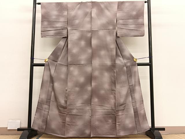 平和屋着物*夏物 小紋 絽 霞文 暈し染め 正絹 逸品 BAAX2680hv