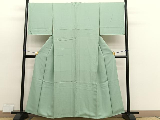 平和屋着物●上質な色無地 紋意匠 夏虫色 正絹 逸品 BAAX2695hv