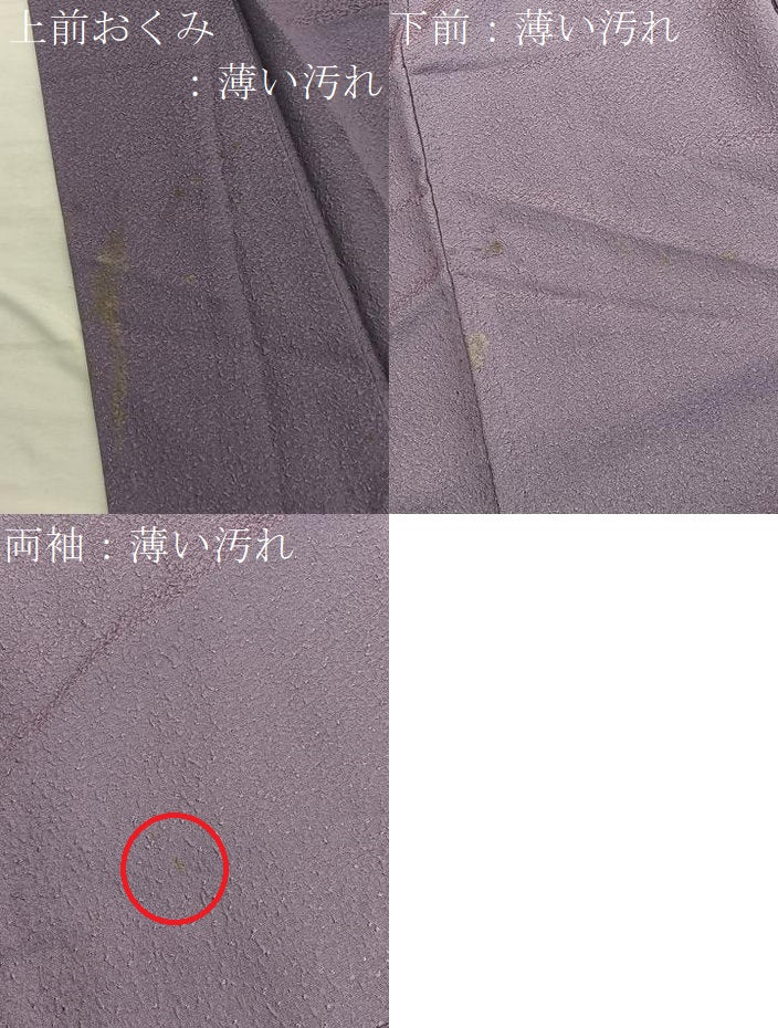 平和屋着物■上質な色無地 作家物 紋意匠 葡萄鼠色 本草木染 正絹 逸品 BAAX2707hv