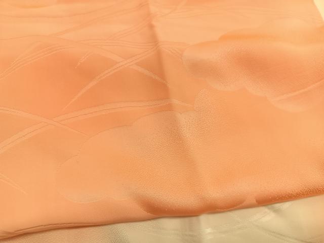 平和屋着物■振袖用長襦袢 袷 雲取り芝草文 暈し染め 正絹 逸品 BAAX2729hv