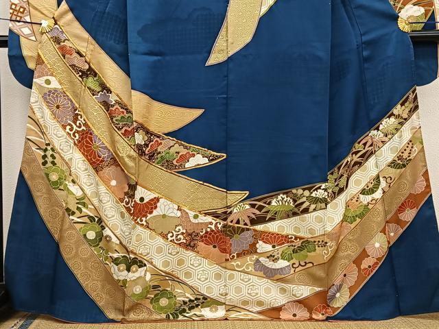 平和屋着物■豪華振袖 駒刺繍 熨斗有職花文 金彩 正絹 逸品 BAAX2746hv