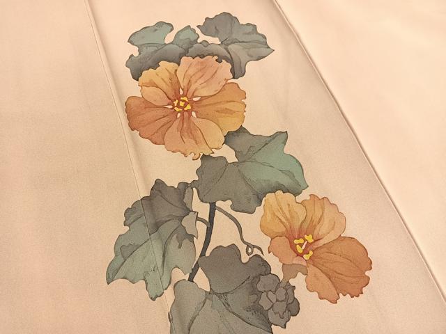 平和屋着物■訪問着 枝花文 ろうけつ染め 正絹 逸品 BAAX2748hv