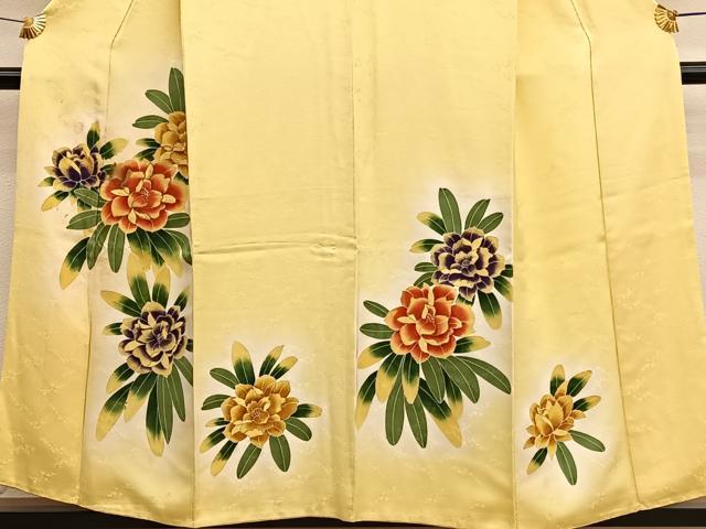 平和屋着物■訪問着 駒刺繍 草花文 暈し染め 金彩 正絹 逸品 BAAX2752hv