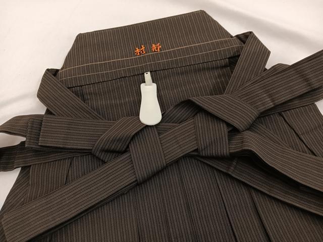 平和屋着物●男性 行灯袴 縞 正絹 逸品 未使用 BAAX2763hv