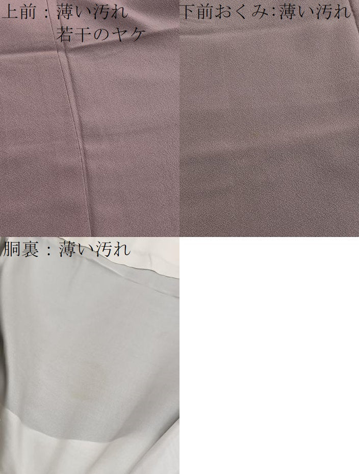 平和屋着物■上質な色無地 梅染色 正絹 逸品 BAAX2771hv