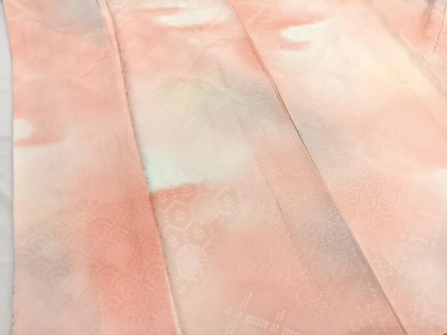 平和屋着物■上質な小紋 霞文 暈し染め 正絹 逸品 BAAX2788hv