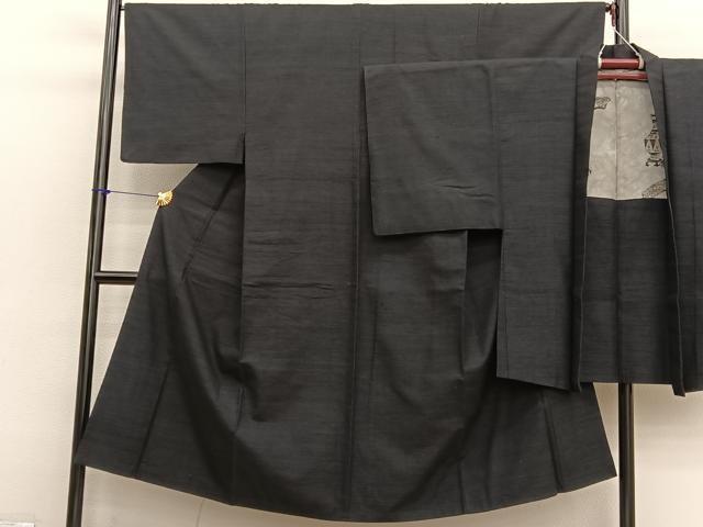 平和屋着物■男性 紬 アンサンブル 霞文 正絹 逸品 BAAX2868hv