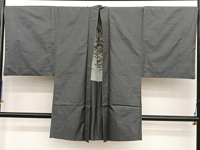 平和屋着物●男性 本場大島紬 アンサンブル 長襦袢(袷)セット 100亀甲 総詰め 正絹 逸品 BAAX2872hv