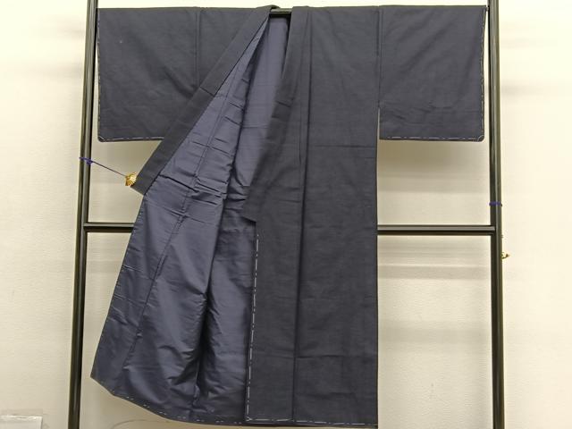 平和屋着物●男性 紬 アンサンブル 長襦袢(無双仕立て)セット 霞文 正絹 逸品 未使用 BAAX2874hv