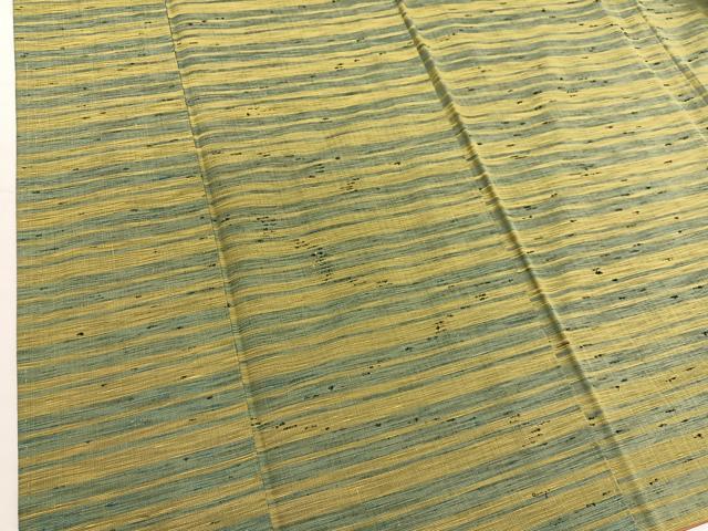 平和屋着物■上質な紬 横段文 正絹 逸品 BAAX2891hv