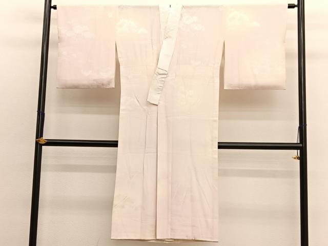 平和屋着物■長襦袢 無双仕立て 竜田川花文 暈し染め 半衿刺繍 正絹 逸品 BAAX2902hv