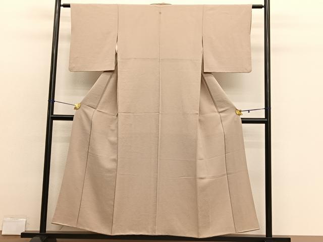 平和屋着物■上質な色無地 香色 正絹 逸品 BAAX2908hv