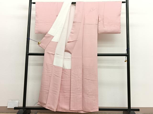平和屋着物■無地絵羽訪問着 有職扇面地紋 一斤染色 正絹 逸品 BAAX2912hv